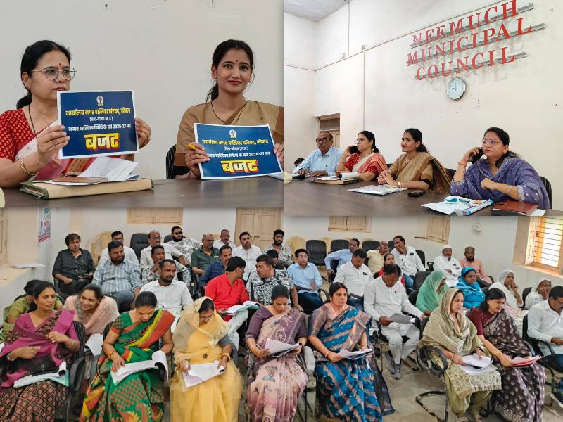 नीमच नपा की बजट बैठक.... यह बजट शहर शहर विकास के नए आयाम स्थापित करेगा :