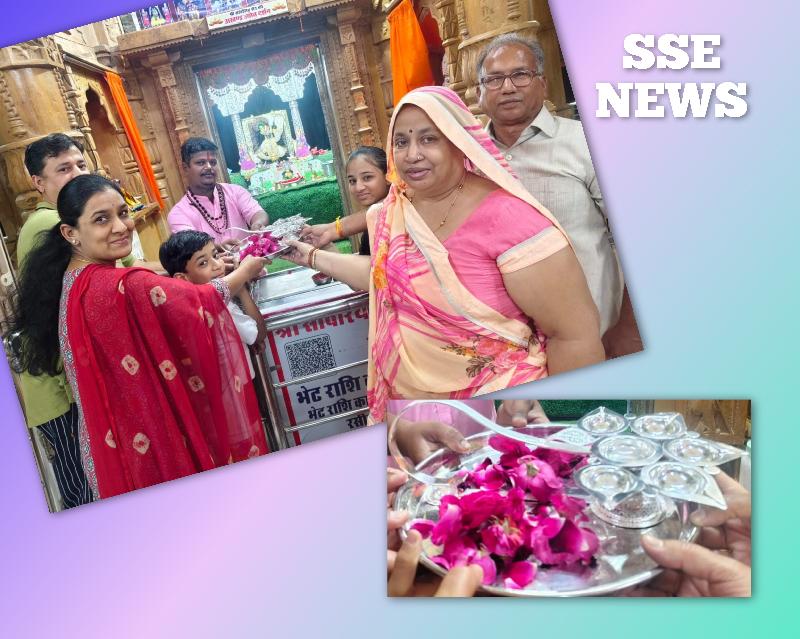 भक्ति की मिसाल: भीलवाड़ा के युवा ने नौगांवा सांवरिया सेठ के चरणों में अर्पित की चांदी की आरती
